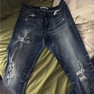 BKE Blue Boot Cut “Payton” Jeans Distressed Casual